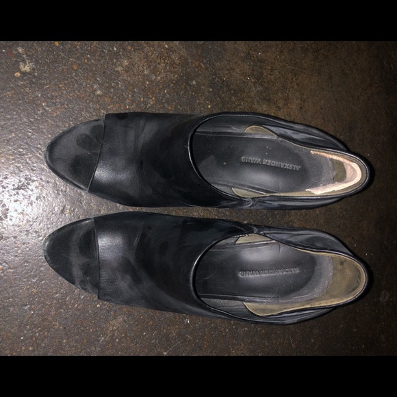 🚫 SOLD 🚫 Alexander Wang peep toe booties - Picture 2 of 5